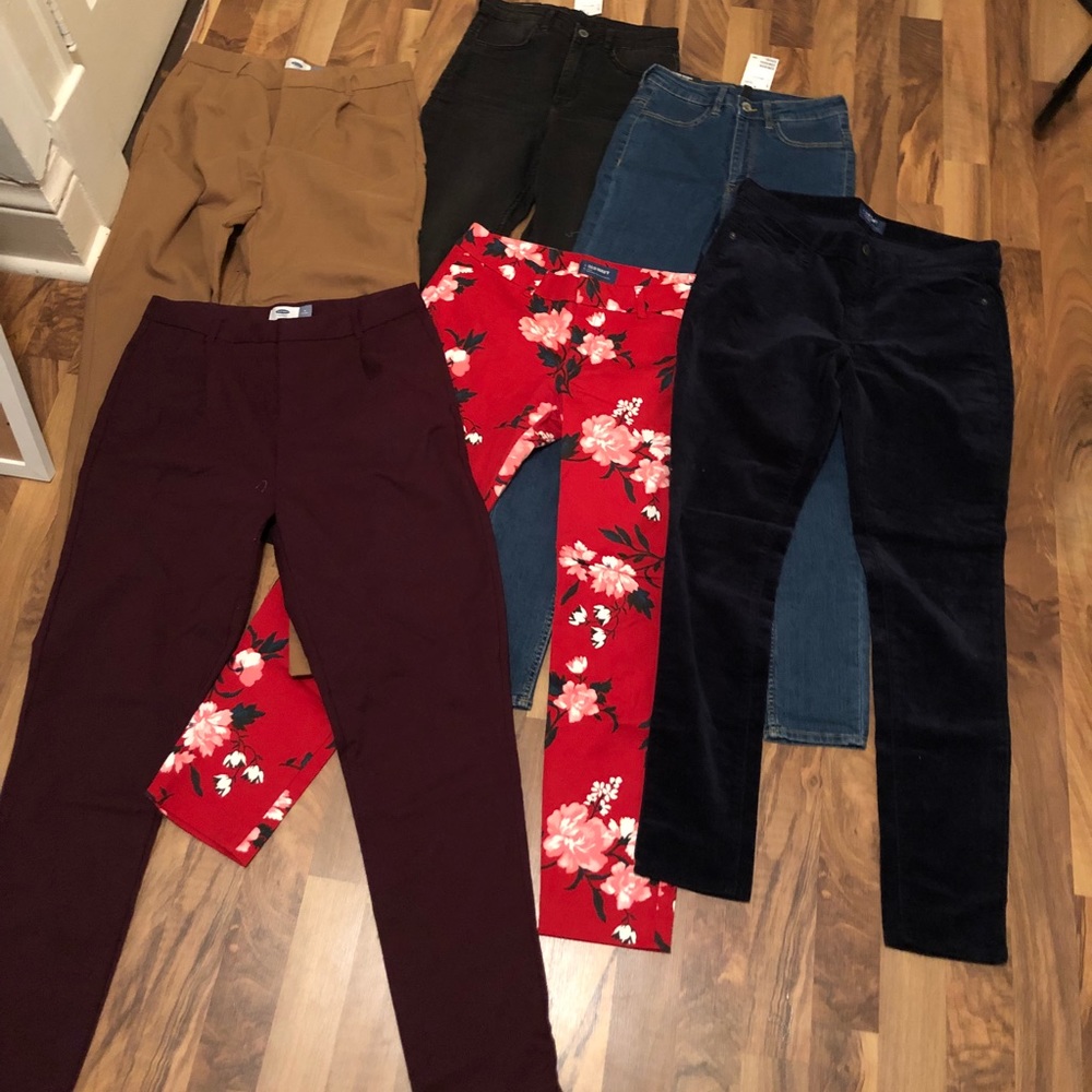 BRAND NEW lot of old navy and h&m pants size 6